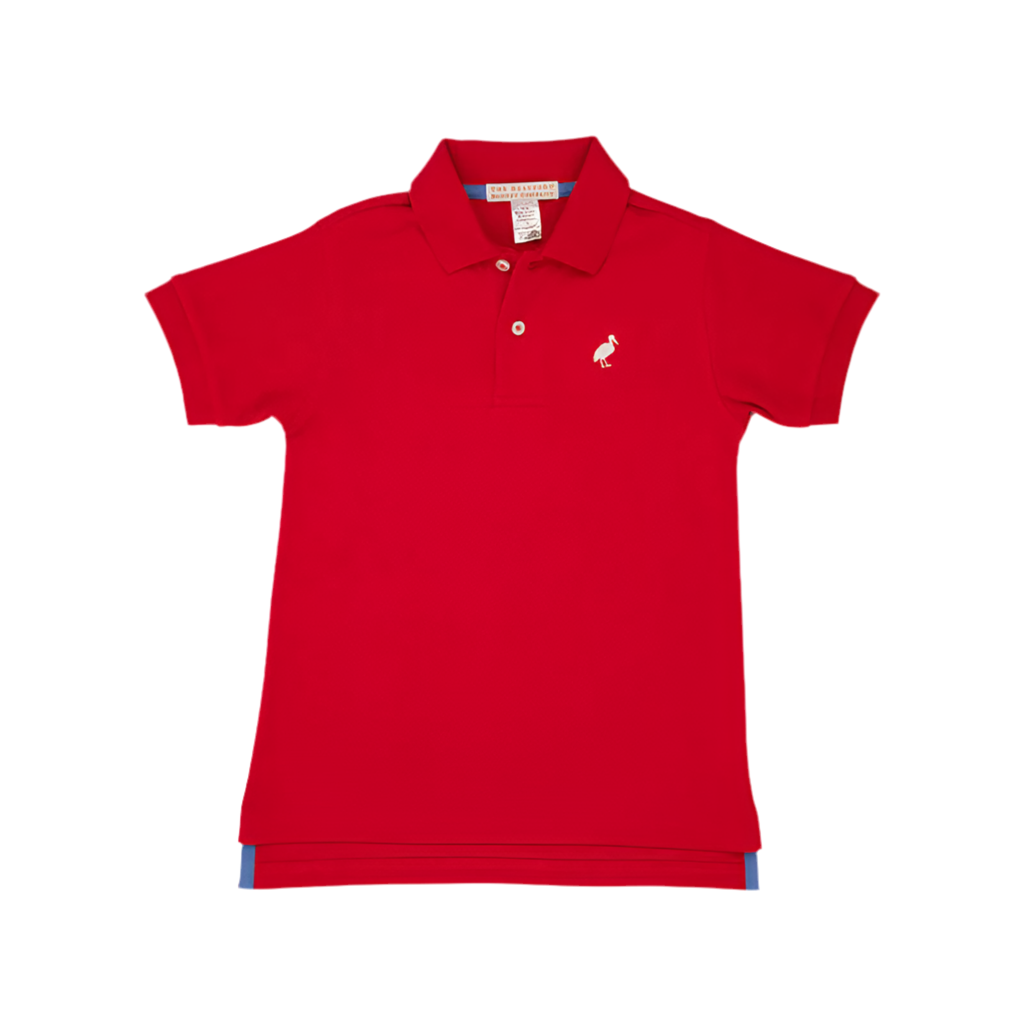 Prim and Proper SS Polo-Richmond Red