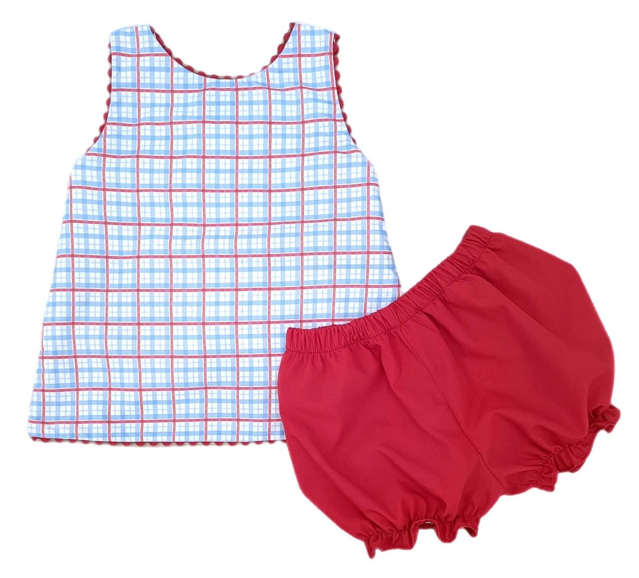 “Plaid” To Be An American! Sammy Bloomer Set