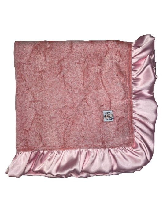 Double Plush Blanket-Frosted Rose