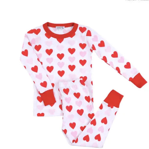 Red/Pink Heart PJ's Long Sleeve