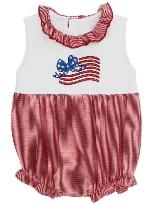 Girl's Flag Knit Bubble