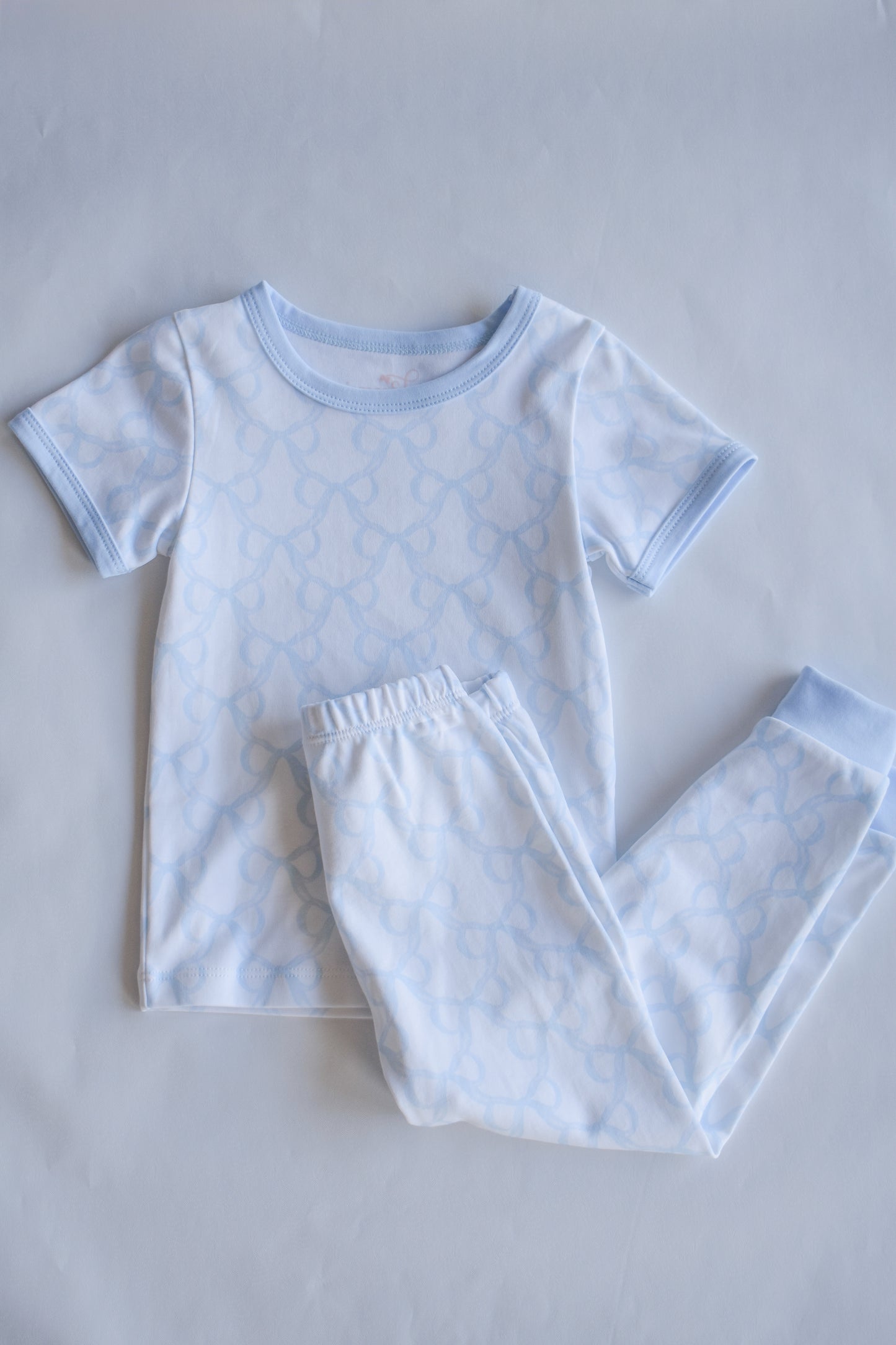 Two Piece Short Jammies - Put a Bow On It Knit Lounge