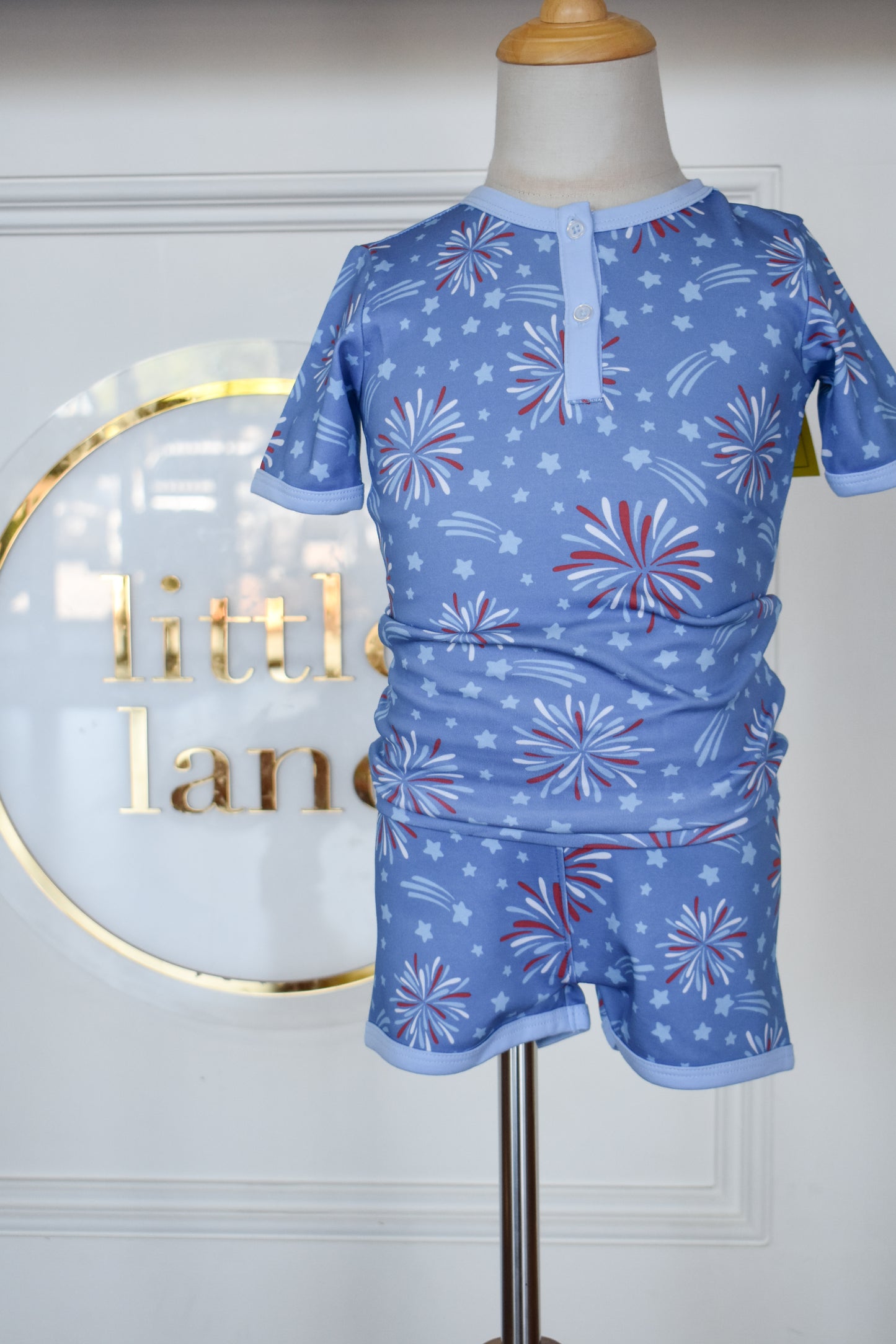 Sparks Flying! Girl's Two Piece PJ Short Set