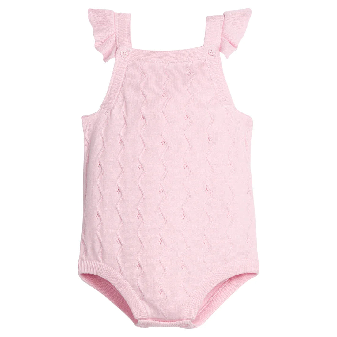 Precious Pointelle Pink Knit Bubble