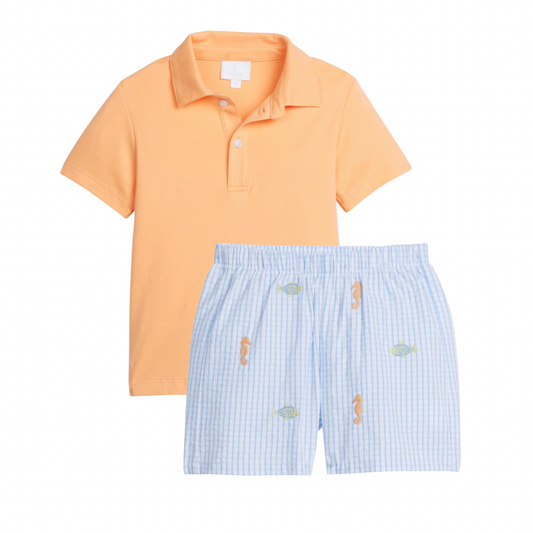 Melon Short Set/Fish Shorts