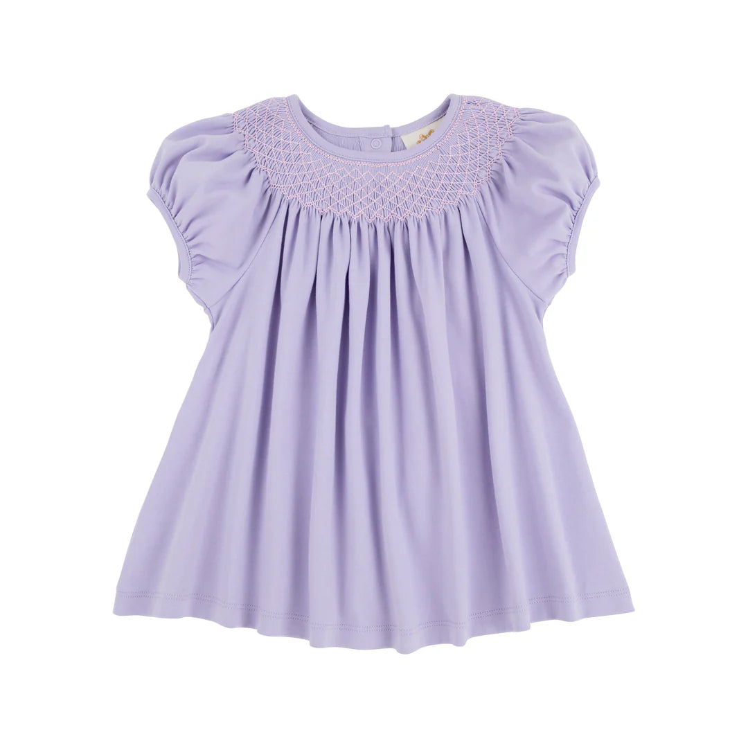 Puff Sleeve Bettye Sue Smocked Lauderdale Lavender/Palm Beach Pink