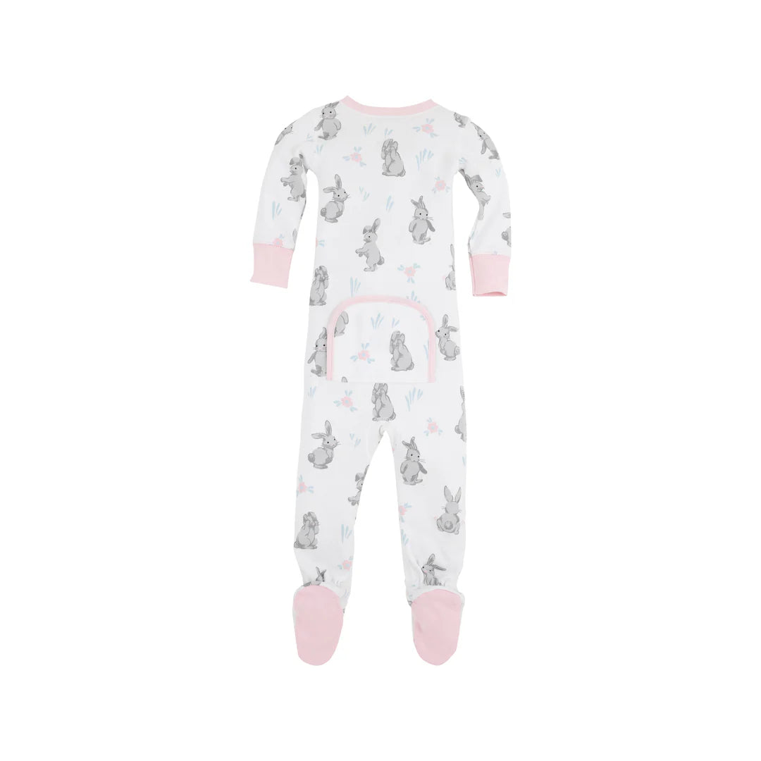 Noelle`s Night Night Footed Broad St. Bunnies (Pink)/Palm Beach Pink