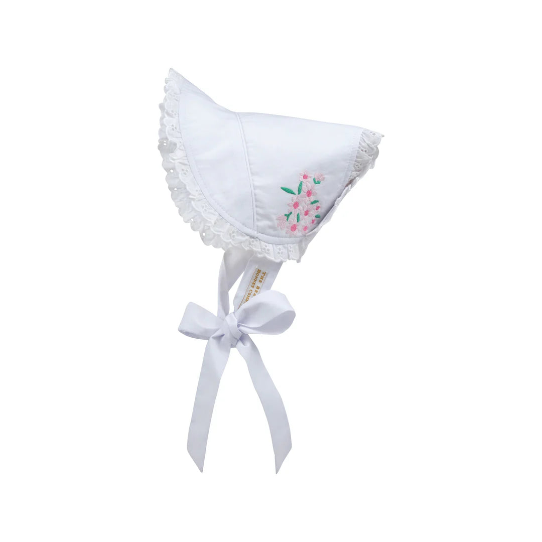 Catesby Country Club Bonnet-Embr Worth Ave White/Flower