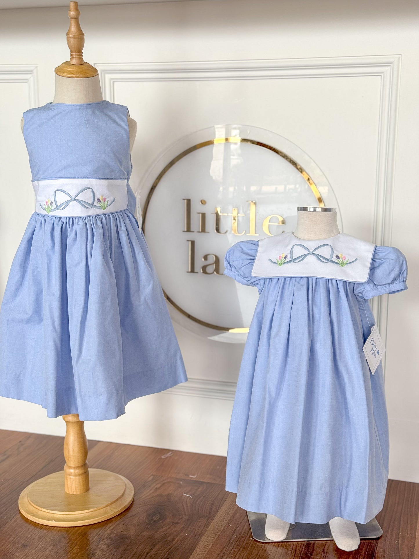 Chambray Bow Dress