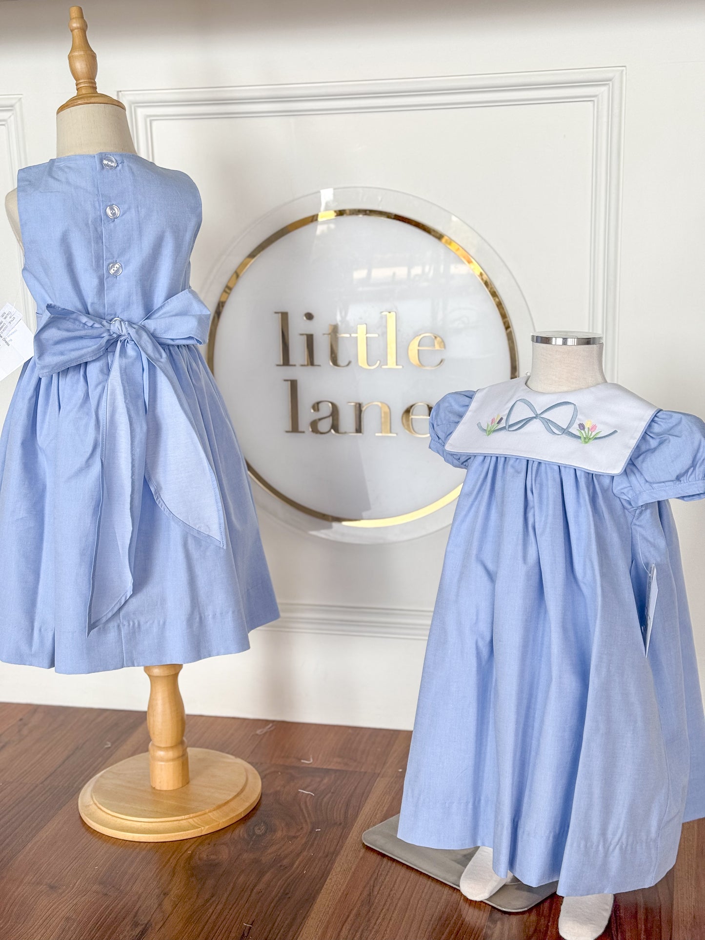 Chambray Bow Dress