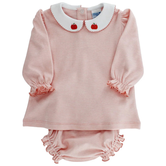 Peachy Patch Girl Diaper/Bloomer Set
