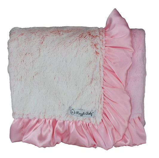 Double Plush Blanket-Frosted Pink