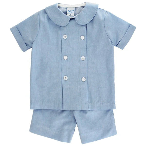 Chambray Dressy Short Set