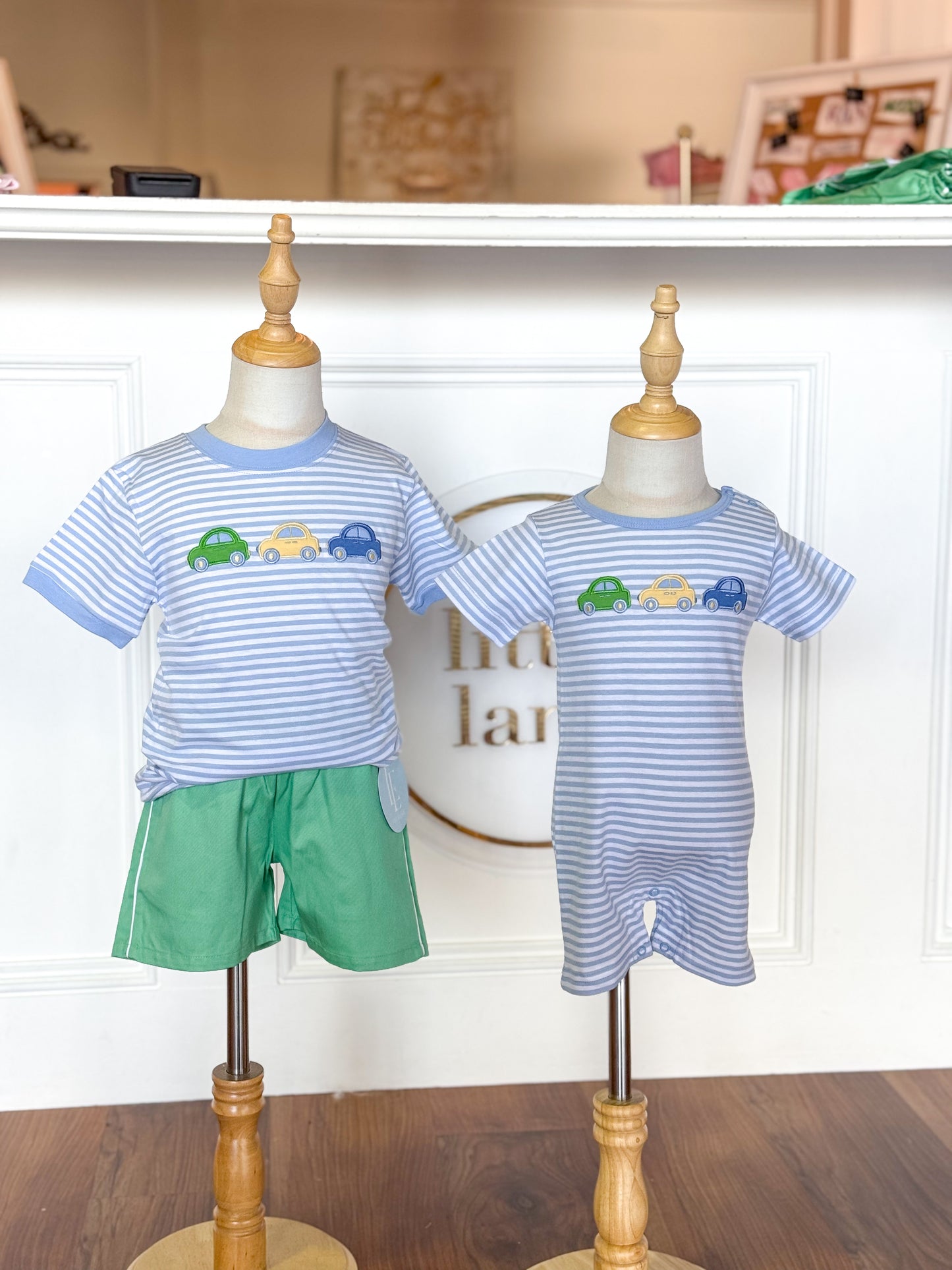 Blue Striped Carpool T-Shirt