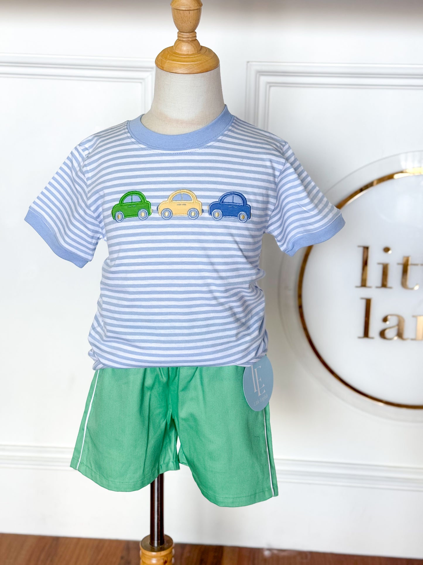 Blue Striped Carpool T-Shirt