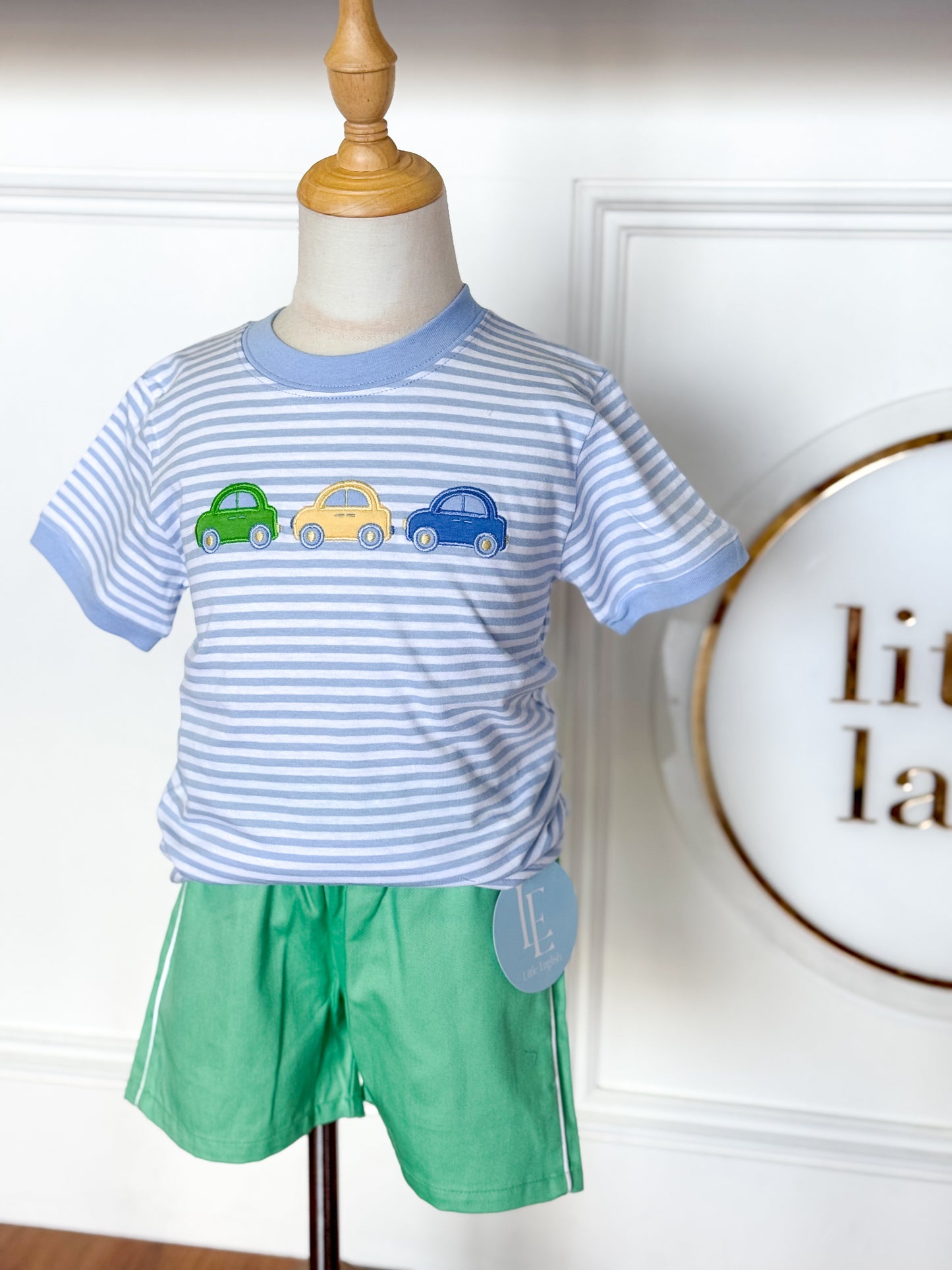 Blue Striped Carpool T-Shirt