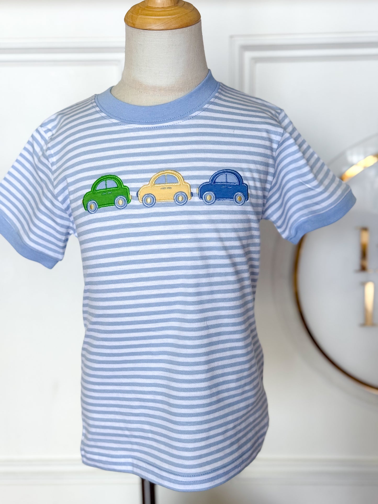 Blue Striped Carpool T-Shirt
