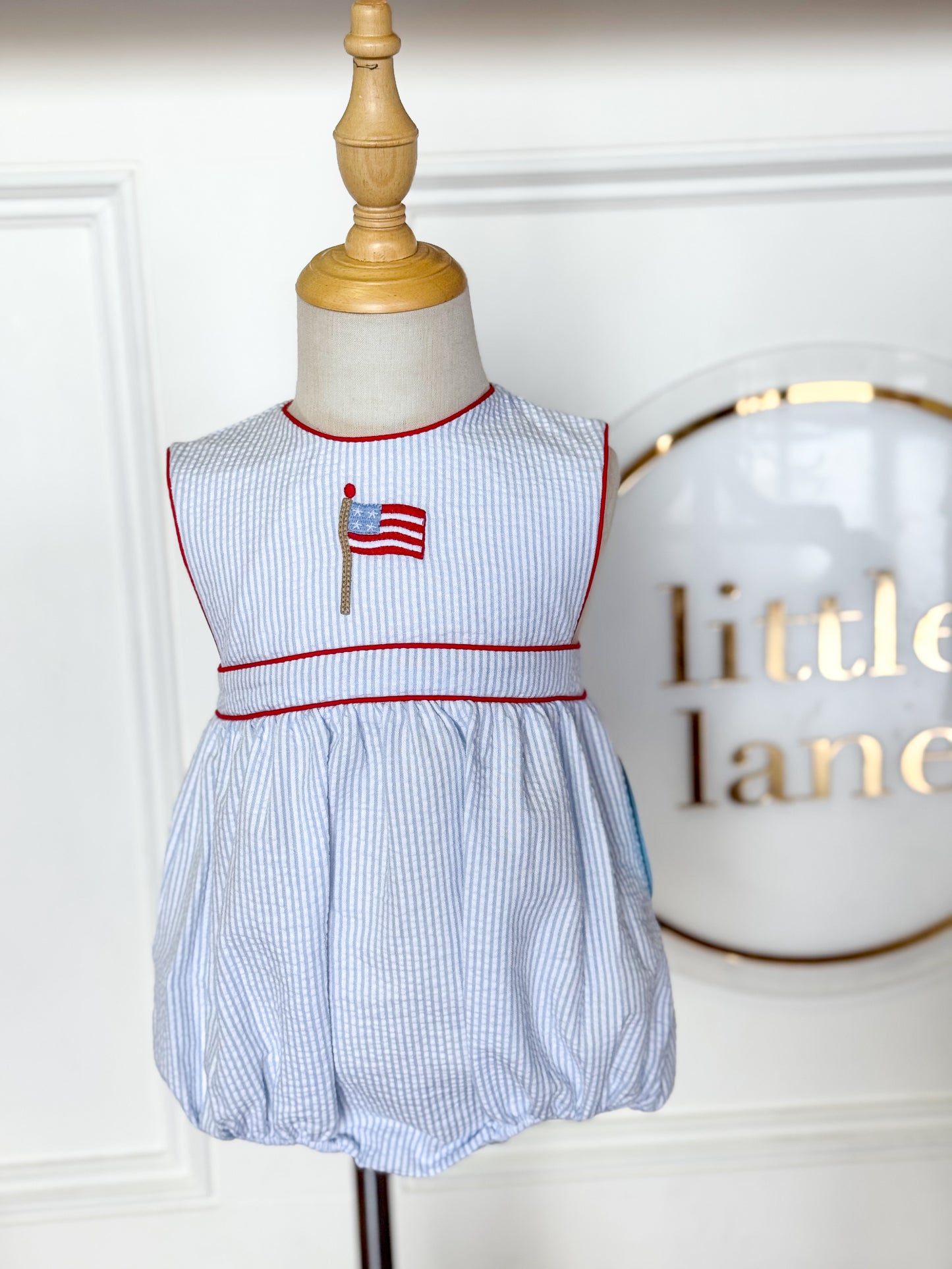 Flags n Fun Embroidered Apron Bubble