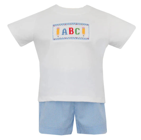 Ready To Learn Smocked Short Set