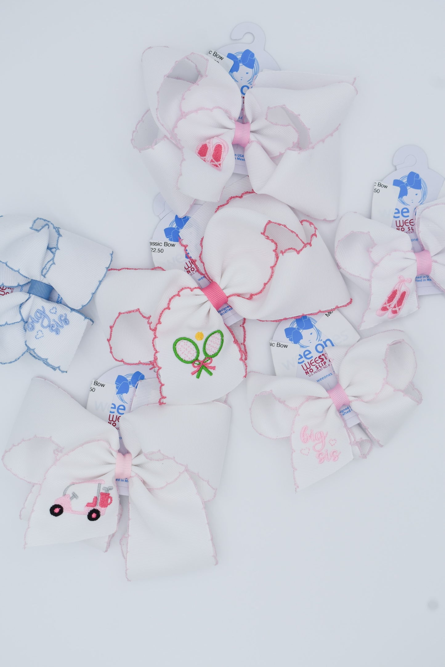 King Moonstitch Embroidered Classic Bow