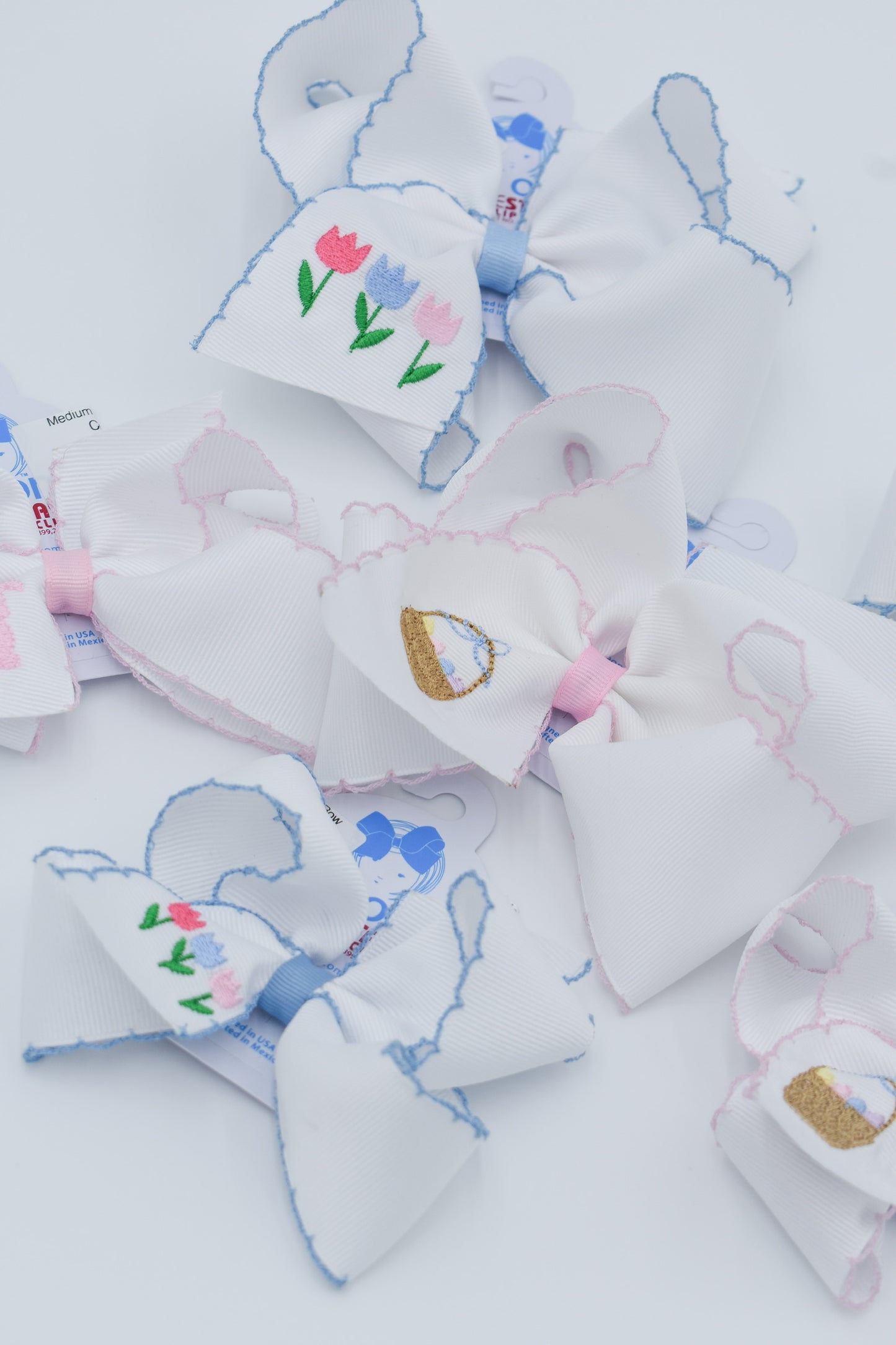 King Moonstitch Easter Embroidered Classic Bow