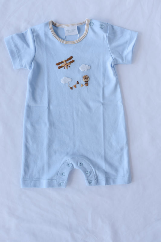 Airshow Fun Light Blue Romper