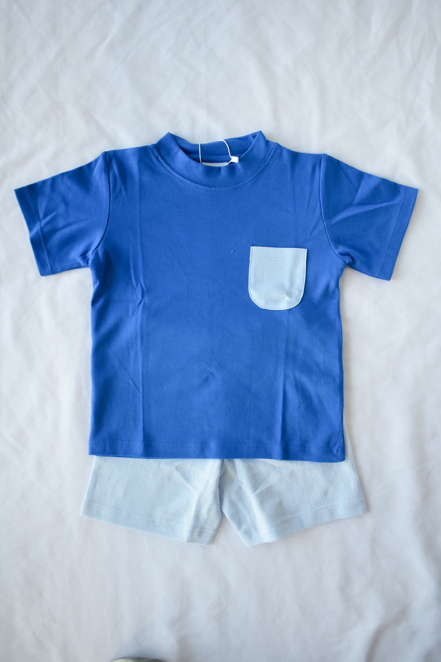 Summer Blues Boy Short Set