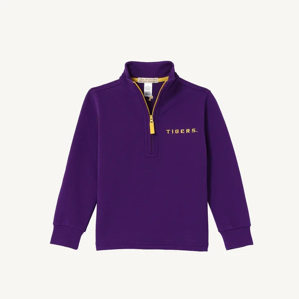 LSU Hayword Half Zip-LSU Purple/Gold