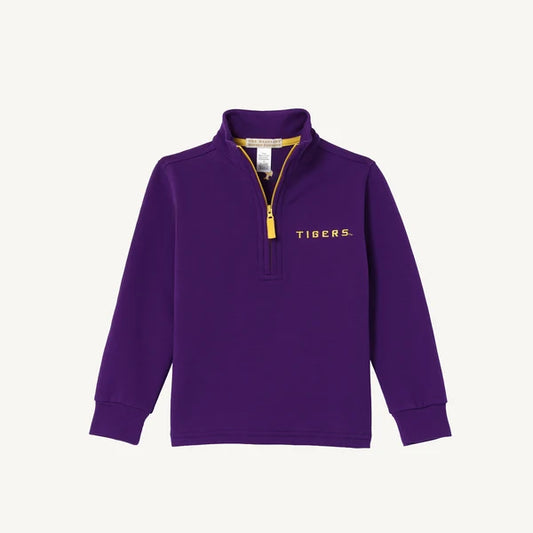 LSU Hayword Half Zip-LSU Purple/Gold