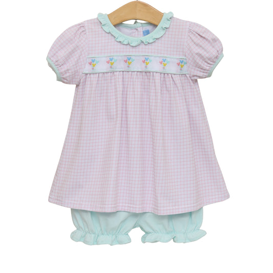 Magical Balloons Ruffle Knit Bloomer Set