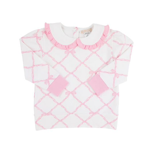 Maude's Ruffle Cassidy Crewneck-Belle Meade Bow