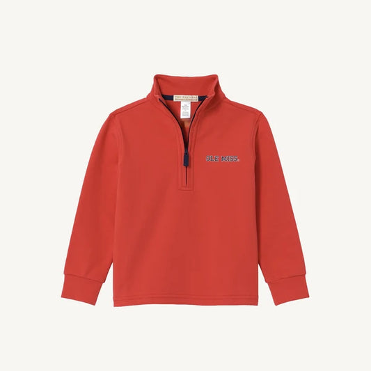 Ole Miss Hayword Half Zip-Ole Miss Red/Navy