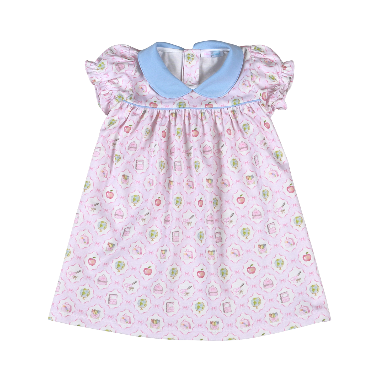 School Time Scallop Collar Pima Dress