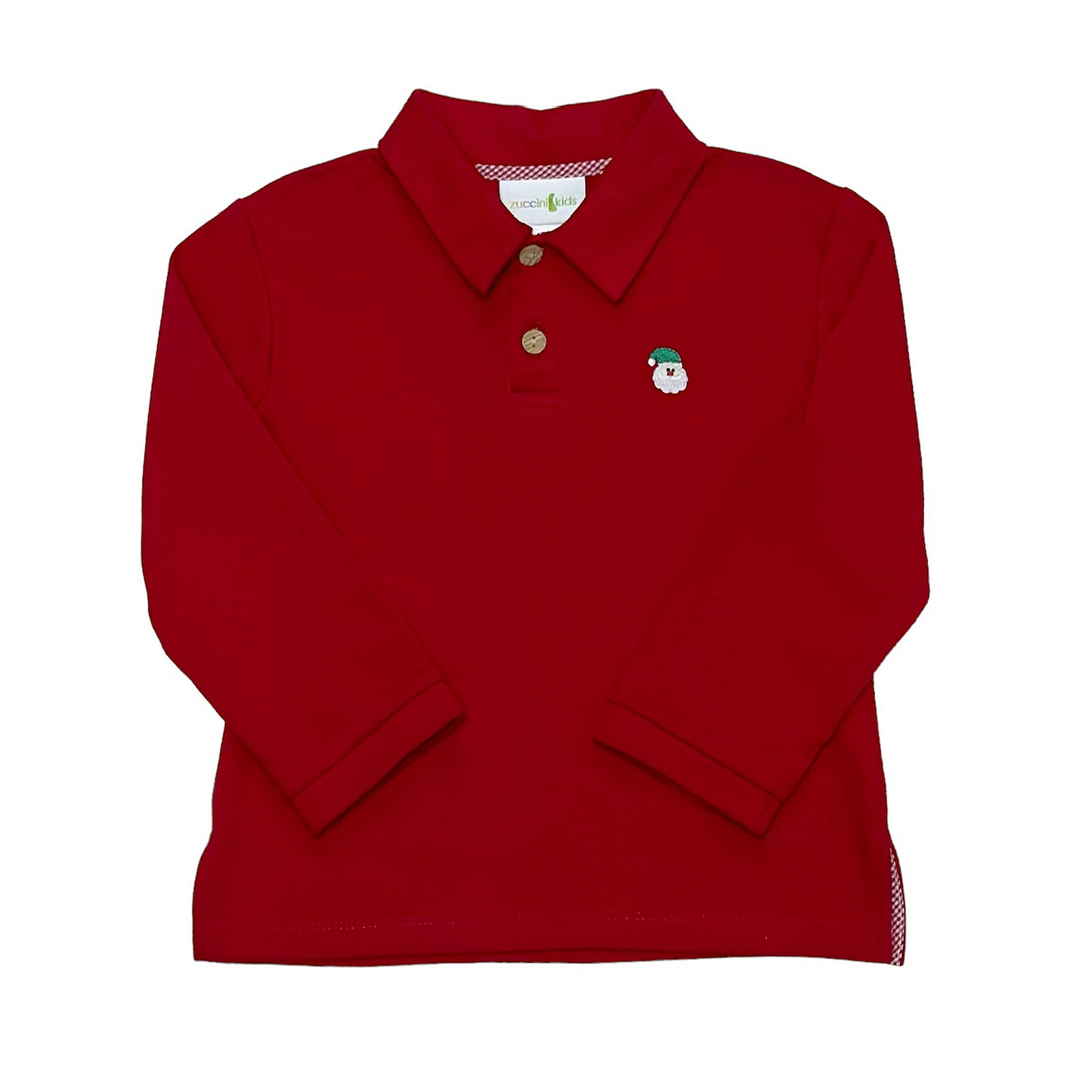 Embroidered Christmas Polo Set