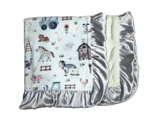 Double Push Blanket-On The Farm