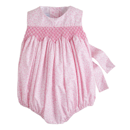 Pink Vinings Smocked Bubble