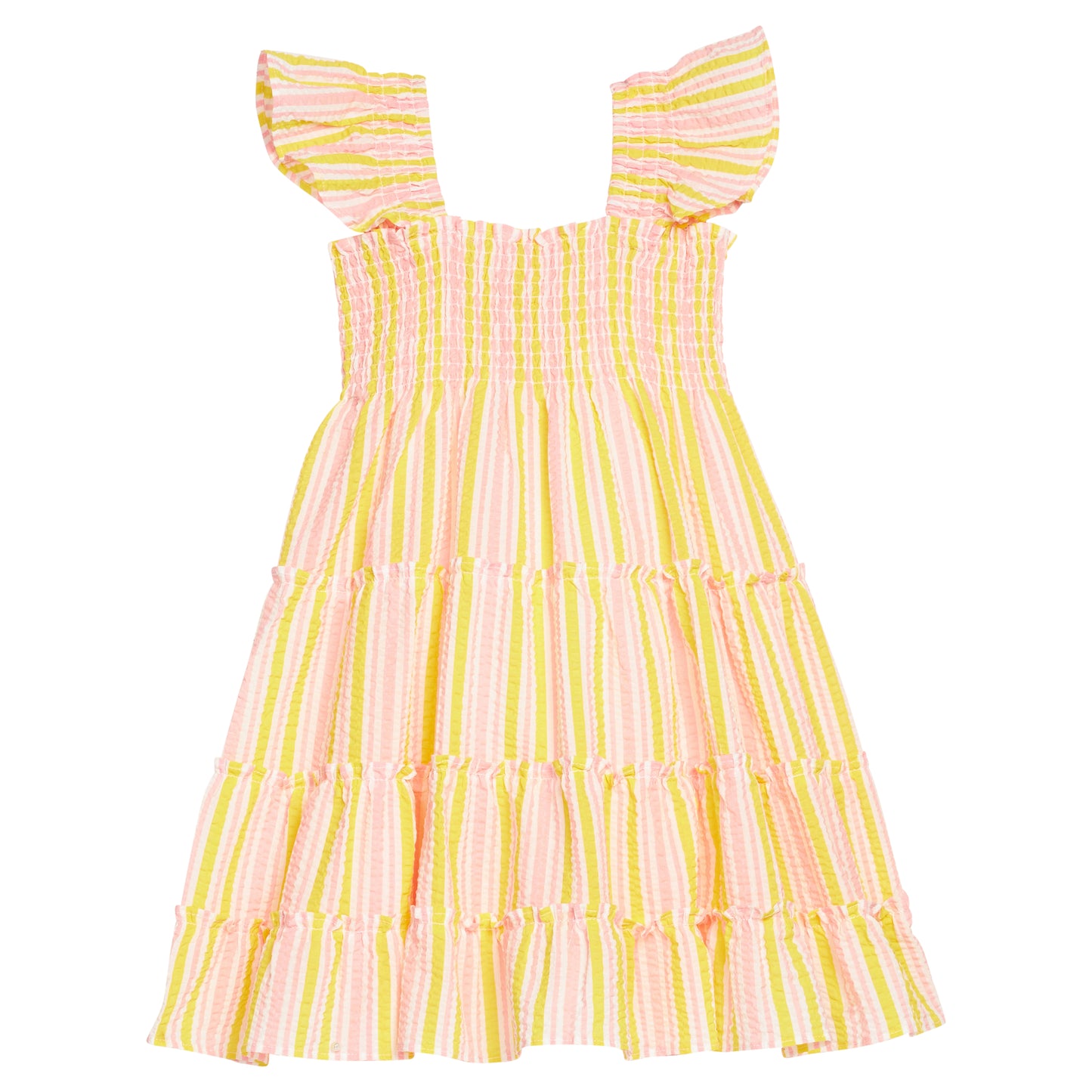 Twirl Dress-Buttercup Seersucker