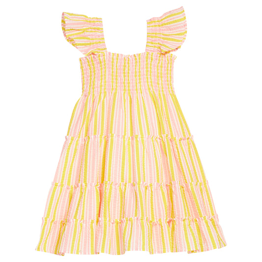 Twirl Dress-Buttercup Seersucker