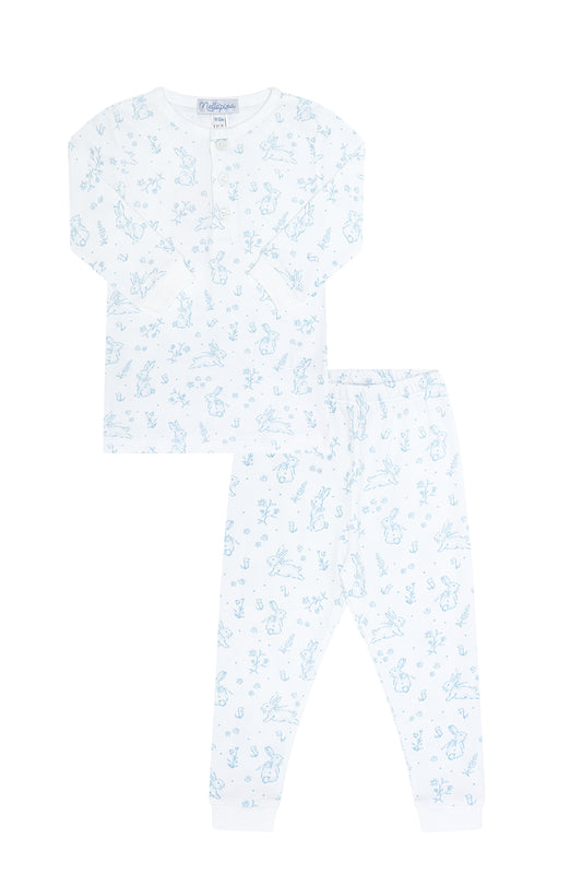 Blue Bunny Toile Pj Pant Set