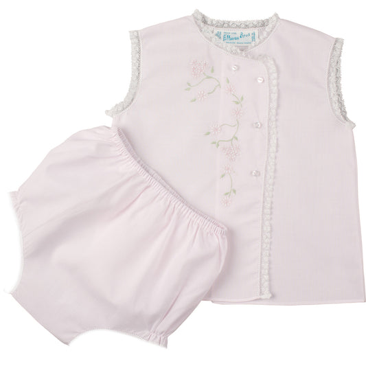 Florals and Lace Girl's Diaper Set