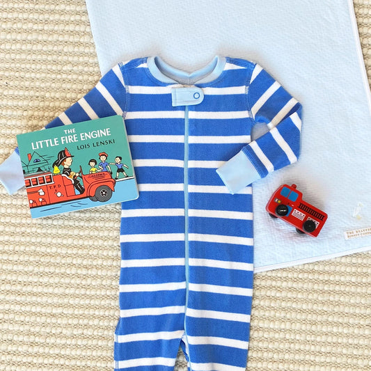 Knox's Night Night Fleece-Barbados Blue Stripe