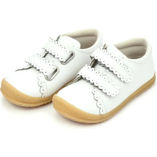 Marisa Scalloped Strap Sneaker-White