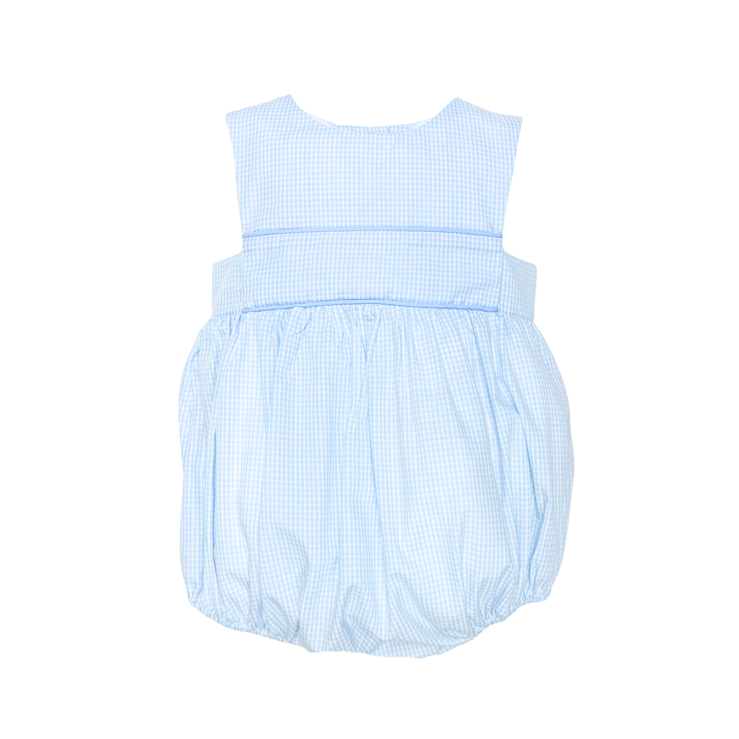 Nolan Bubble-Light Blue Mini Gingham
