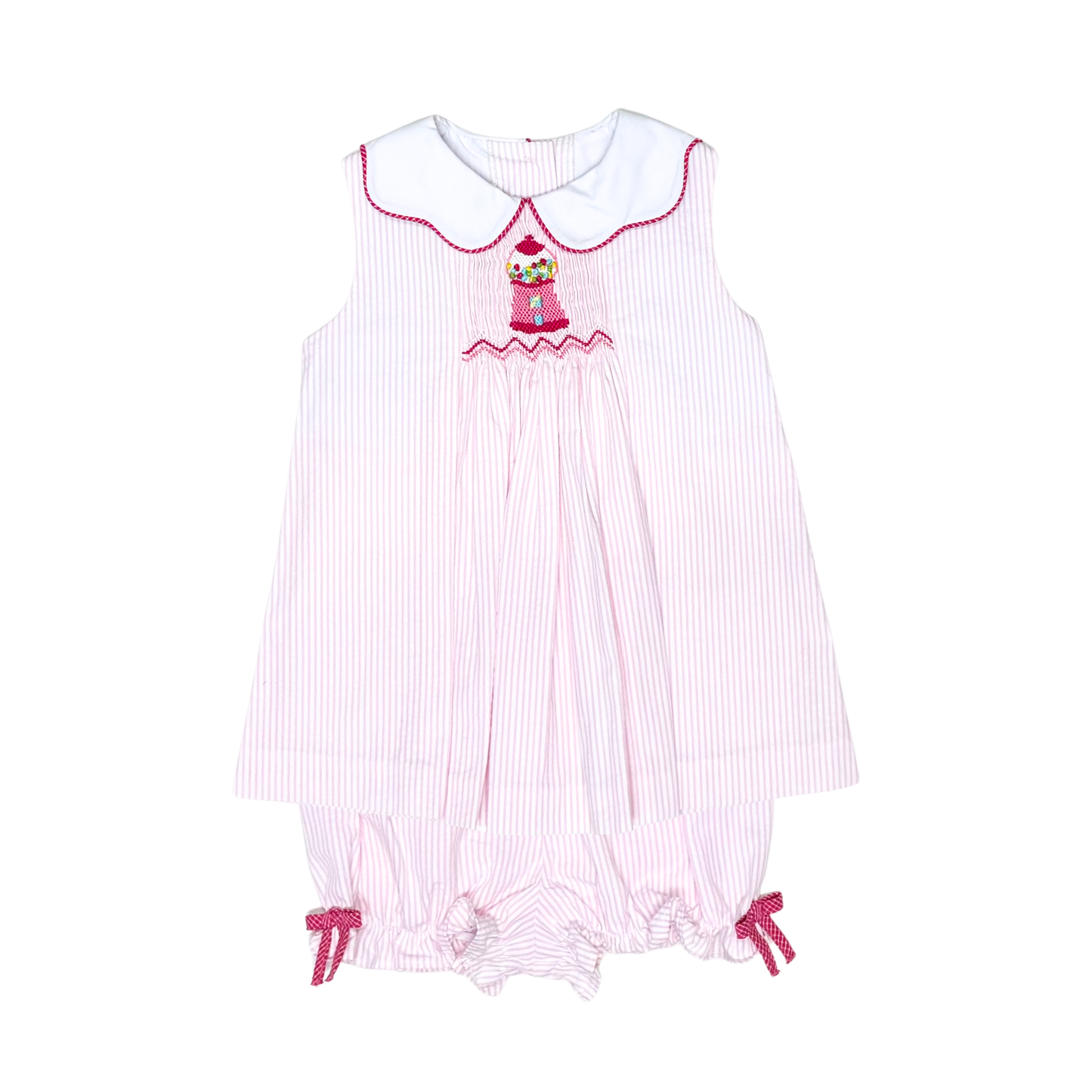 Bubblegum Bliss Seersucker Bloomer Set