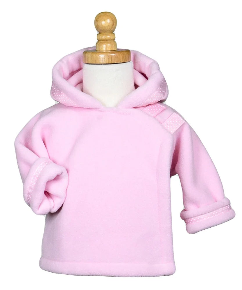 Widgeon Favorite Pink Polka Dot Hooded Fleece Jacket