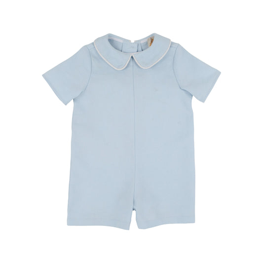 Short Sleeve John Hall Jon Jon-Pique Buckhead Blue