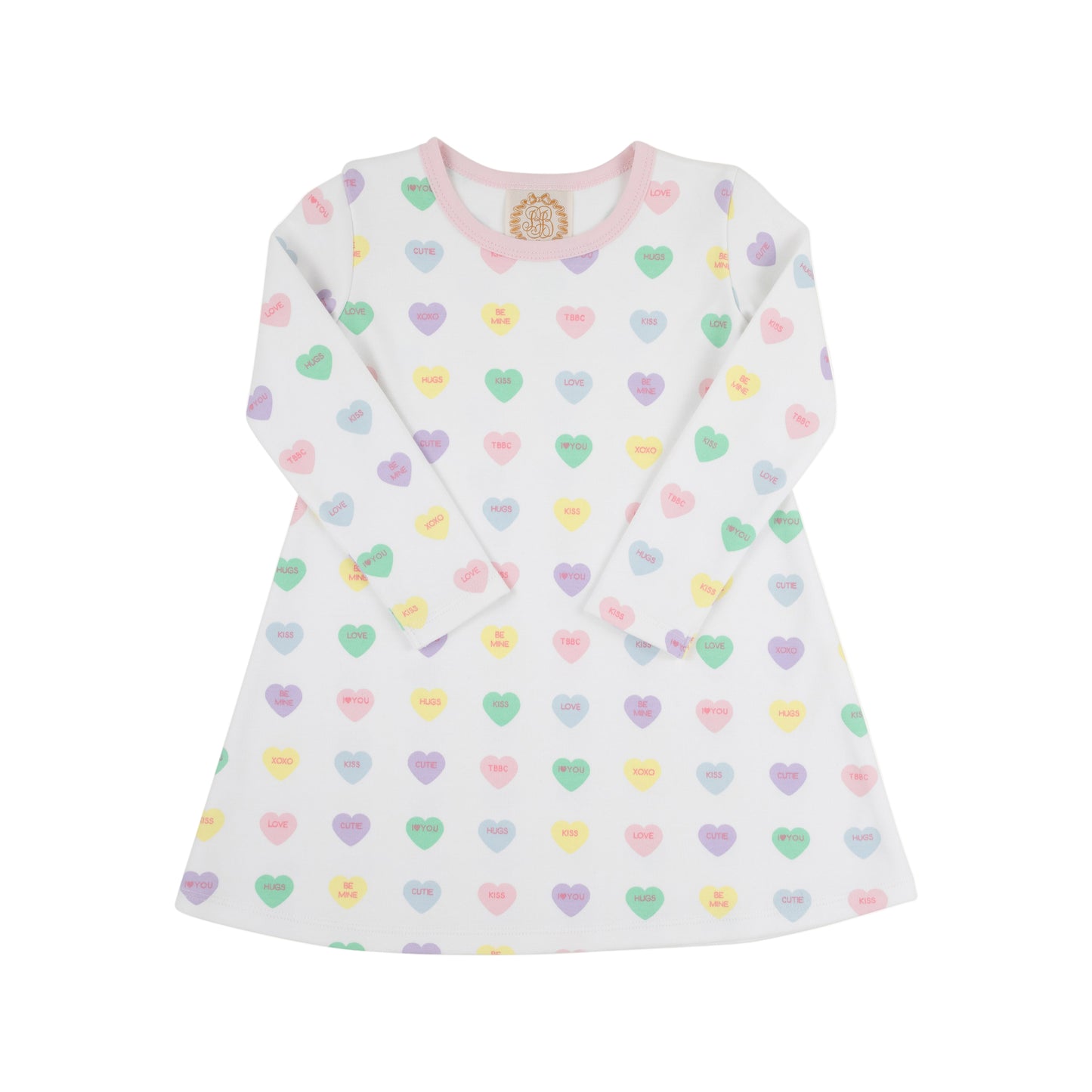 Long Sleeve Polly Play Dress-We Heart You