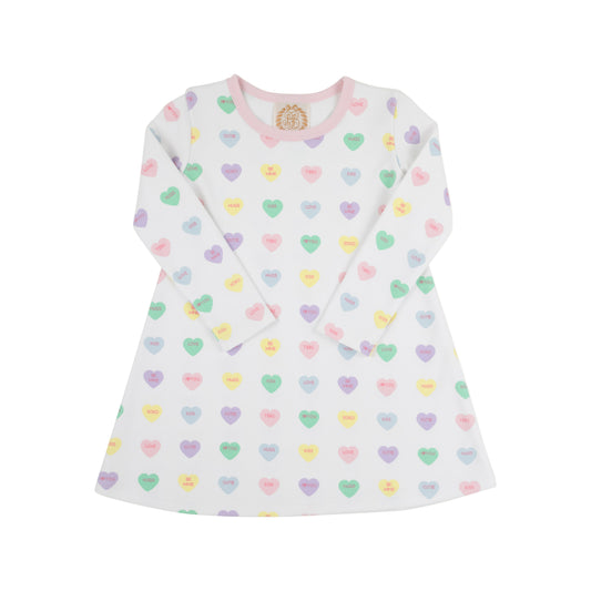 Long Sleeve Polly Play Dress-We Heart You