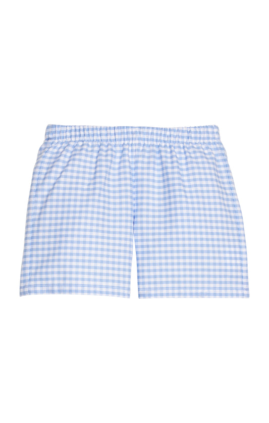 Mayfair Gingham Basic Short/White Polo Set