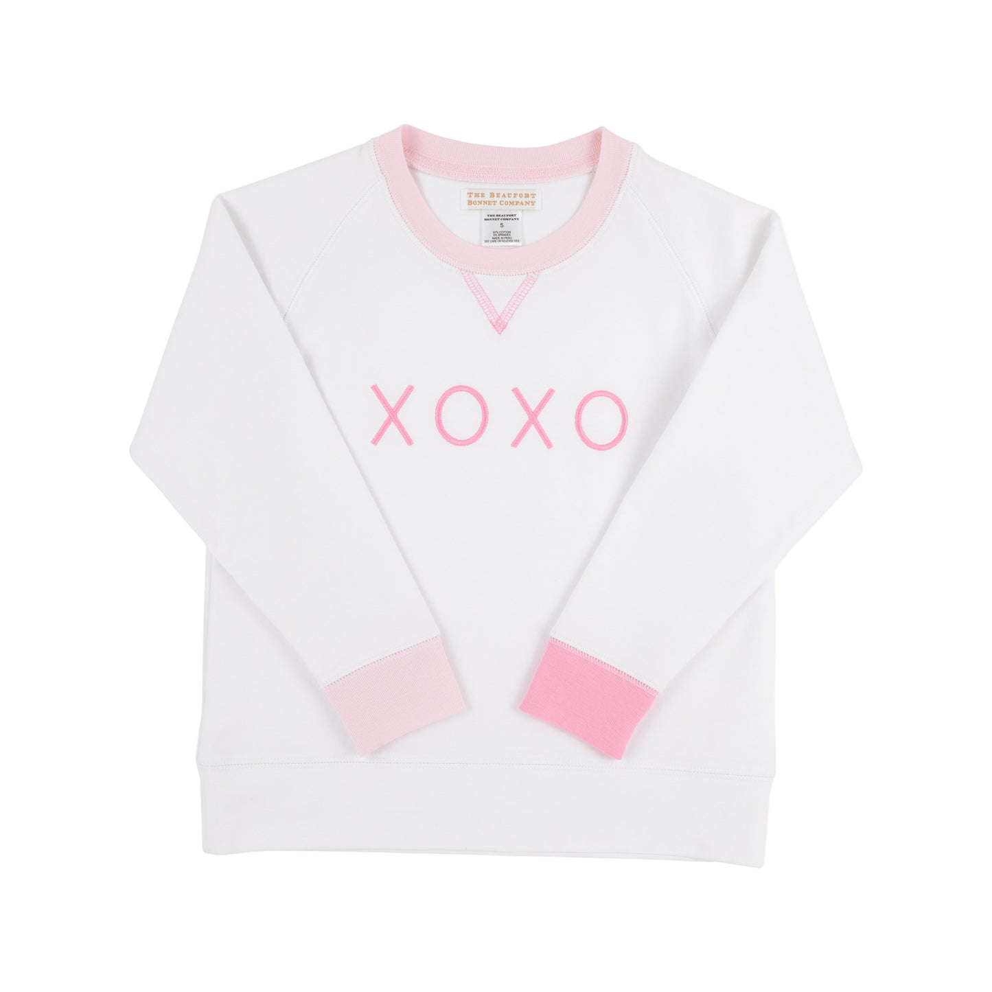 Cassidy Comfy Crewneck-XOXO Hamptons Hot Pink